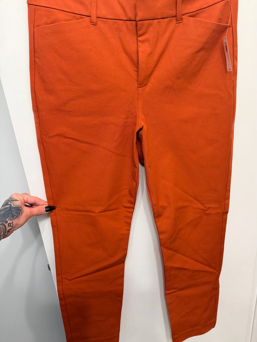 Old Navy Rust Orange Slim Chinos